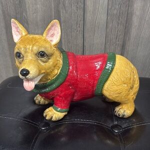 Blue Sky Clayworks Christmas Sweater Welsh Corgi Dog By Heather Goldminc